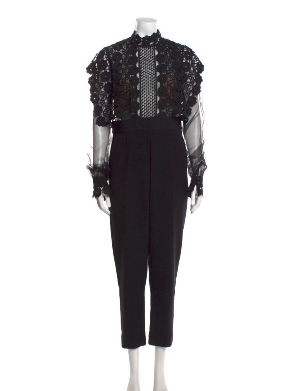 Self-Portrait Mock Neck jumpsuit Size M - 6